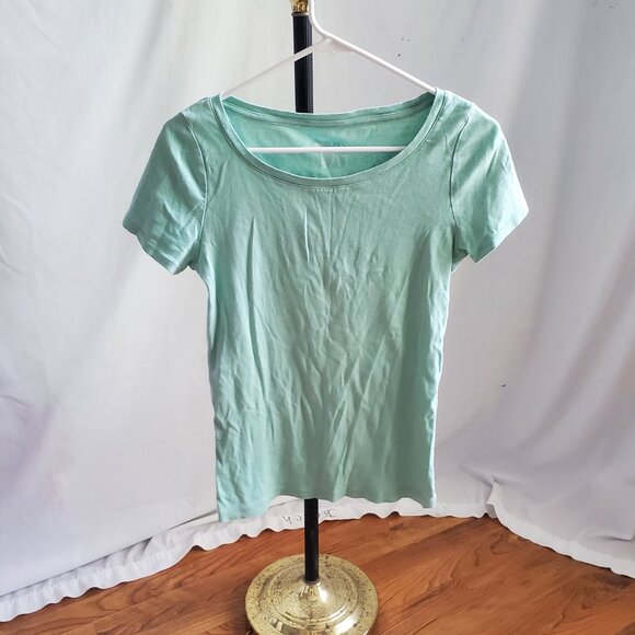 Merona Light Aqua Blue Short Sleeved Shirt - Picture 5 of 8